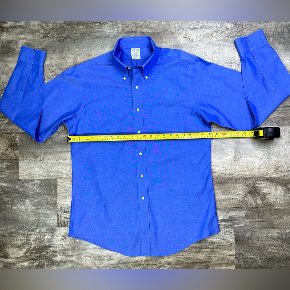 BROOKS BROTHERS men’s shirt long sleeve size 16 - 35 Classic - Picture 7 of 12